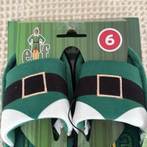 WB Elf Cozy Green Hard Sole Slippers Size 6 NWT - Picture 2 of 10